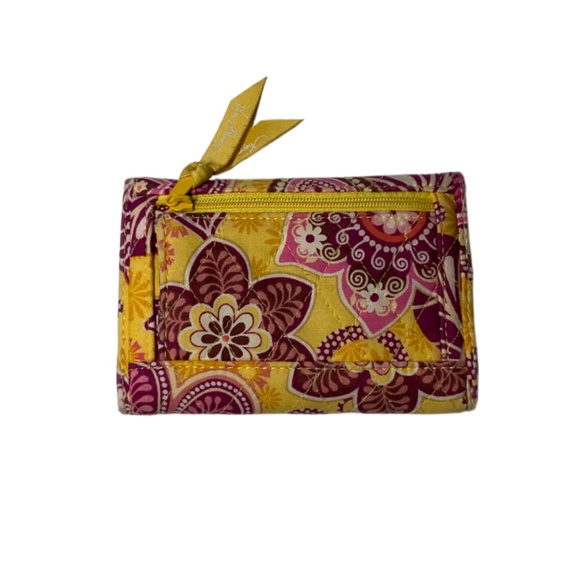 Vera Bradley Bali Gold Print Tri-Fold Wallet - Picture 2 of 7